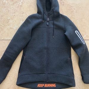 Orangetheory gray zip up jacket
